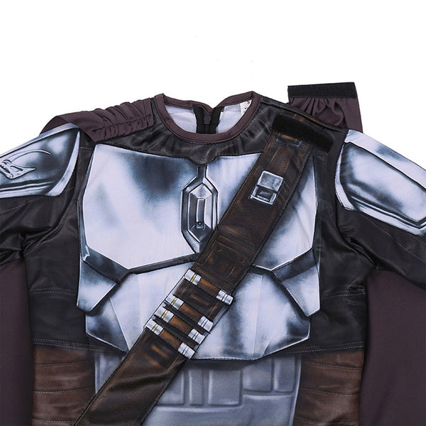 Mandalorian costume beskar armour print close-up – Star Wars kids