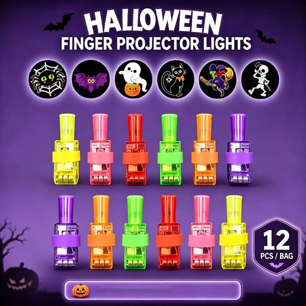 12-24 PCS Halloween LED Finger Lights for Kids LED Projection Party Favors AU