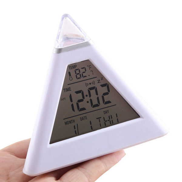Light LED Wake-up Simulation Natural Sounds Sunrise Alarm Clock Lamp Colorful