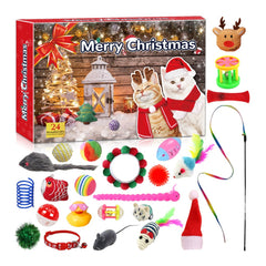 Cat Advent Calendar 2026 – 24 Day Cat Toy Christmas Countdown, Gift for Cat Lovers