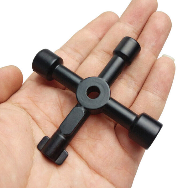 4 in 1 Multifunctional Cross Key for Train Cabinet Elevator Triangle Square AU