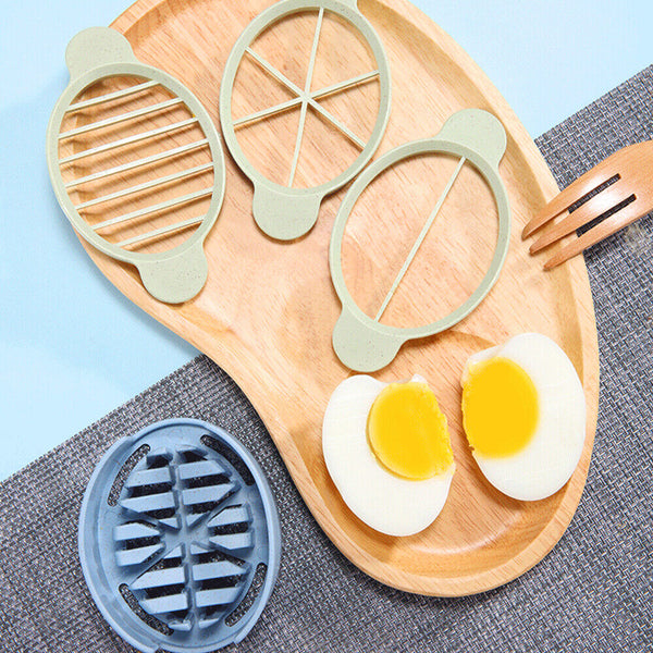 Boiled Egg Slicer PP Tool Wheat Straw Kitchen Chopper Cutter Mushroom Tomato