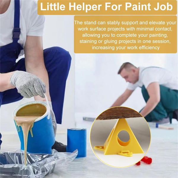 20pcs Painter’s Pyramid Stands with Brushes | Mini Paint Support Cones for Painting & Craft Projects