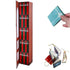 Red book advent calendar open, showing 24 numbered red and green mini boxes