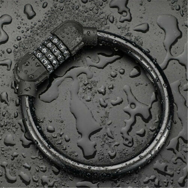 2PCS Bike Combination Cable Lock 4 Digit Bicycle Security Lock