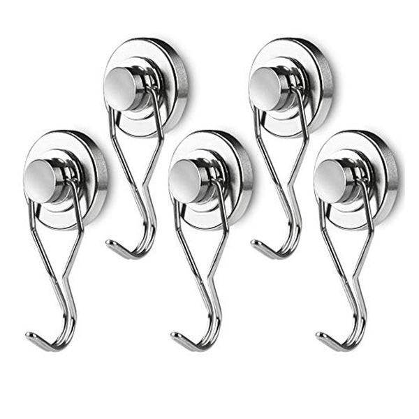 UP 20PCS Swivel Swing Powerful Magnetic Hooks Strong Heavy Duty Neodymium Magnet