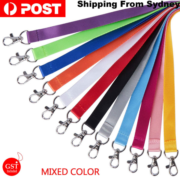 7X Lanyard ID Key Holder Badge Card Clip Name Tag Ring Case Pocket Neck Strap AU