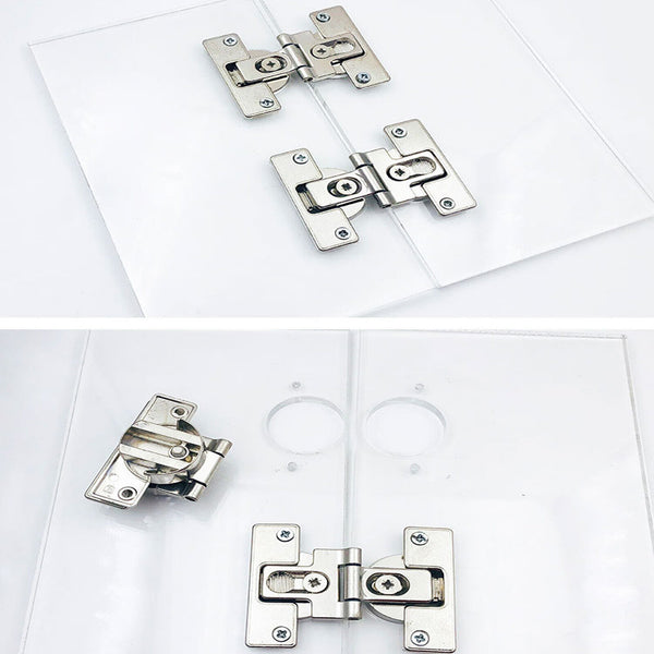 Cabinet Door Flap Folding Hinges 180 Degrees Hidden Hinge Self-Supporting Hinge