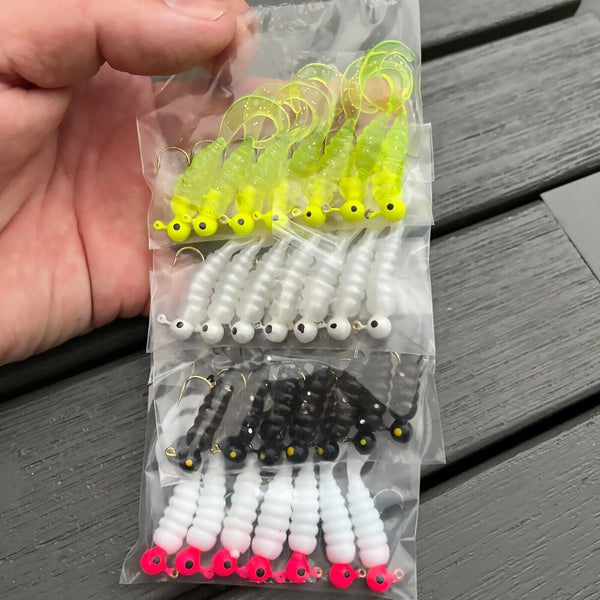 35X Rigged Soft Plastic Fishing Lure Tackle Hooks Bream Bass Lures Fishing Lure