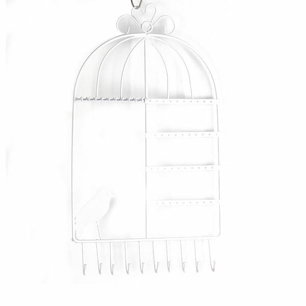 Rack Organizer Stand Necklace Hanger Earring Women Bracelet Holder Cage Jewelry