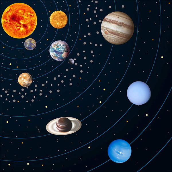 Glow In The Dark Wall Sticker Luminous Solar System Space Planet Room Decal New