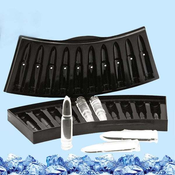 Ice Cube Tray Mould AU Bullet Drinks Candy  with Lid Silicone Gin Chocolate