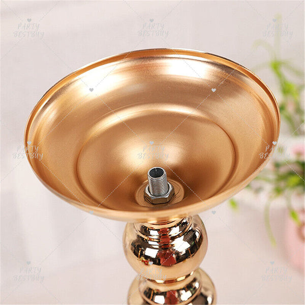 3pcs Flower Stand Metal Vase Table Gold Centerpiece Candlestick Wedding Party AU