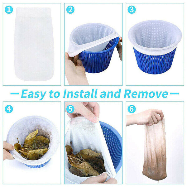 5-30PCS Swimming Pool Skimmer Socks Baskets Skimmers Net Filter Storage Bag AU