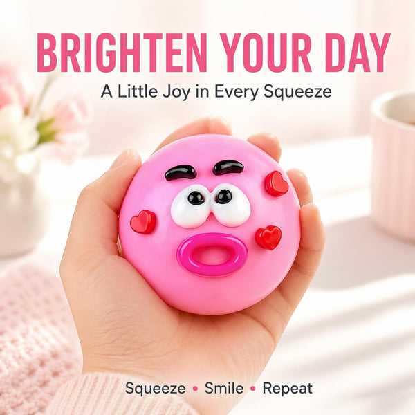Smushers Face Squishy Stress Relief Toy Soft Slow Rising Sensory Squeeze Ball