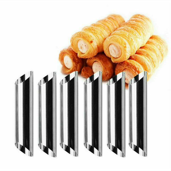 Stainless Steel Bread Baking Tubes Cannoli Form Cream Horn Mould Pastry Mold New