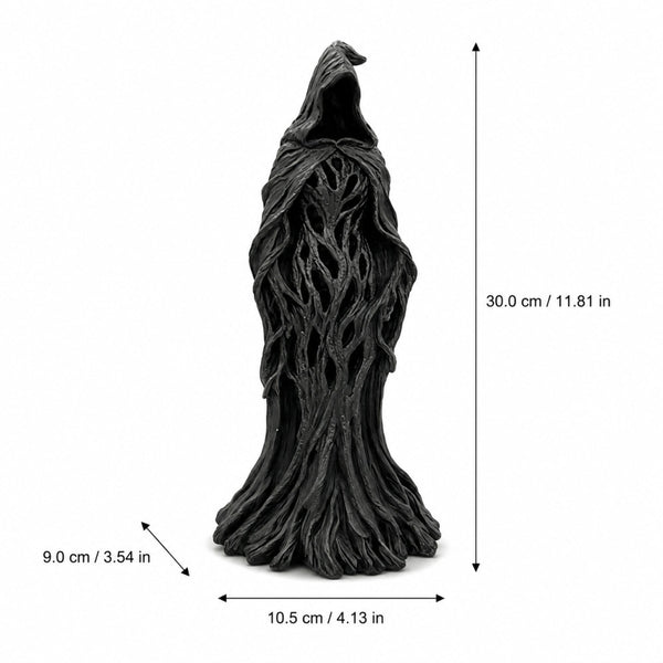 Cracker Barrel Witch Statue Gothic Halloween Resin Figurine Retro Magician Decor