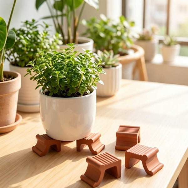 3PCS Flower Pot Bracket – PLA Plant Pot Feet and Tray Risers