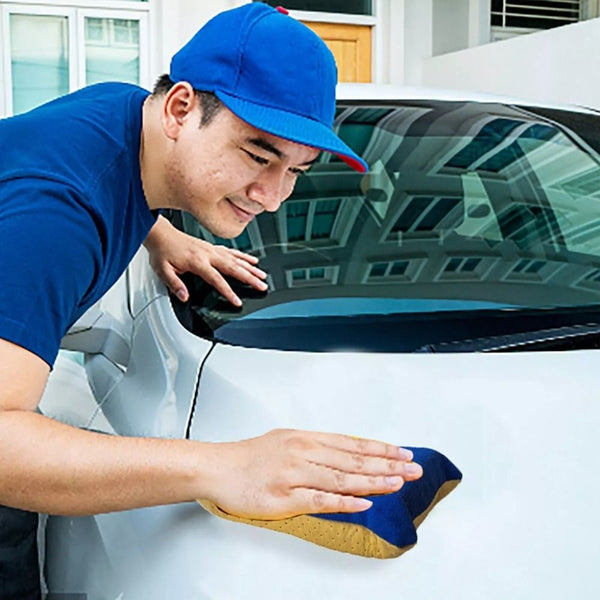 10 Pack Car Window Cleaning Sponges – Microfiber Windshield Defogger Pads for Auto Glass