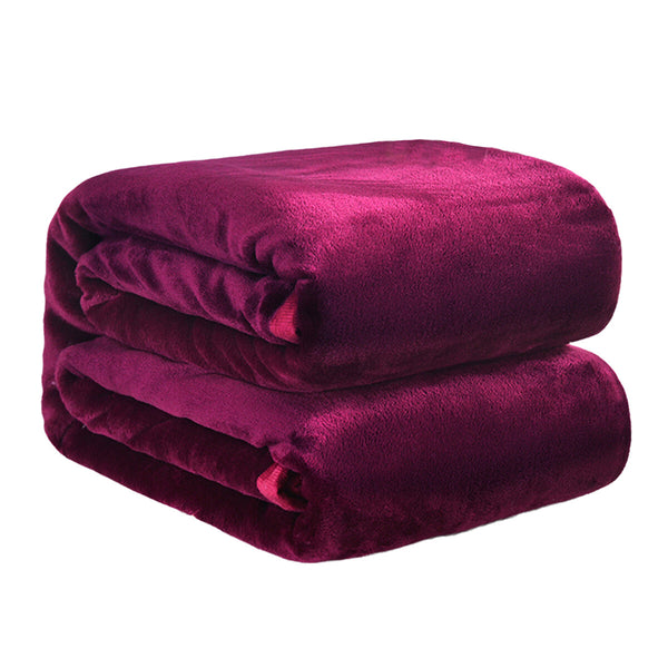Soft Flannel Fleece Blanket Warm Throw Blanket for Bed Sofa Office Home