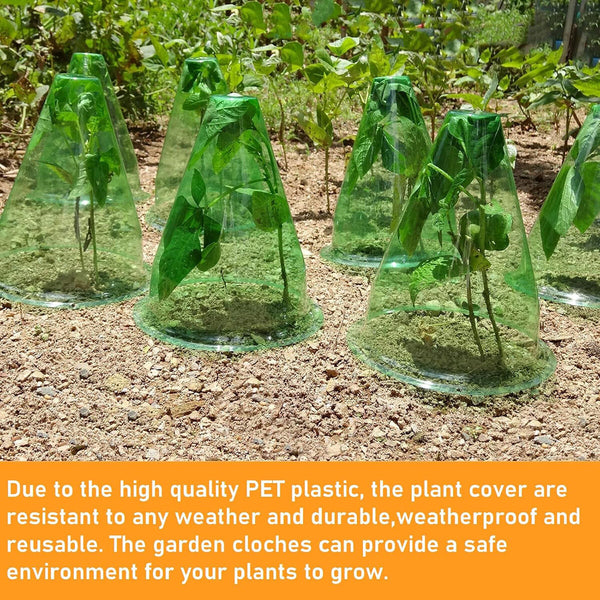 12PCS Plant Bell Covers – Reusable Garden Plant Protection Domes