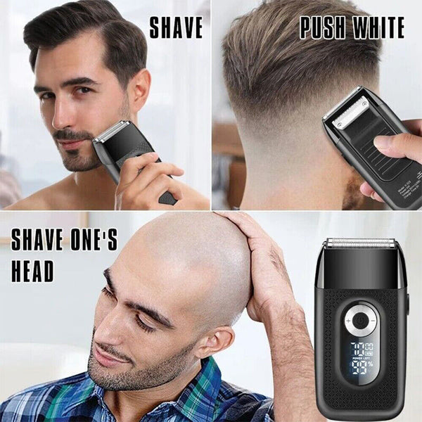 Electric Foil Shaver Reciprocating Cordless Razor Hair Clipper USB Beard Trimmer