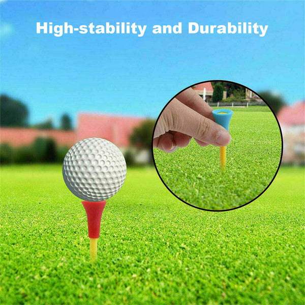 60X 83mm Golf Tees Multi Color Plastic With Rubber Cushion Top Quality Golf Tees