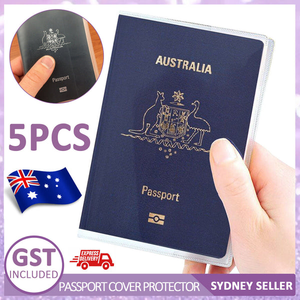 Passport Cover Protector Travel Clear Holder Organiser Wallet Matte Transparent