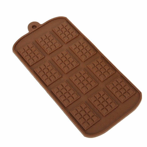 Chocolate Bar Silicone Cookie Baking Cake Candy Ice Tray Jelly Mould DIY Mold