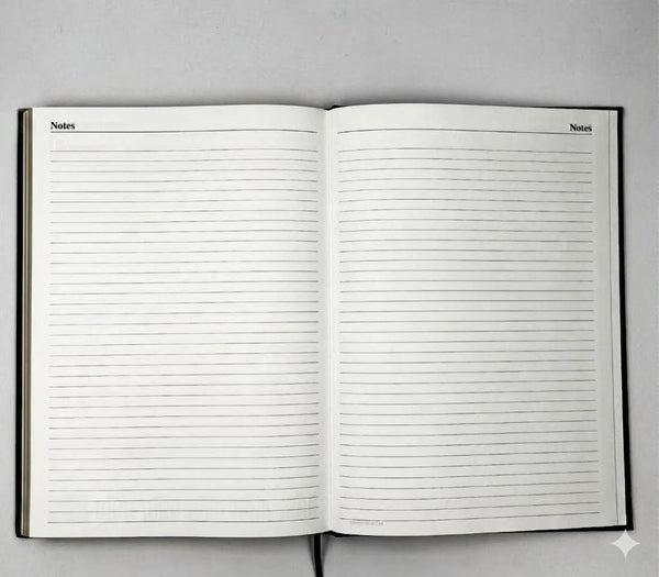 2027 A4 Week To ViewBlack Hard Cover Office Planner Calendar Journal AU