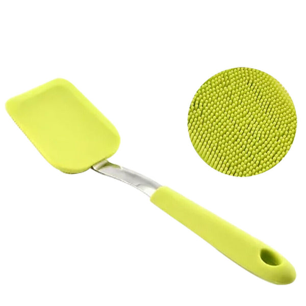 Kitchen Cleaner Tool Silicone Washing Sponge Long Handle Cleaning Brushes Dish