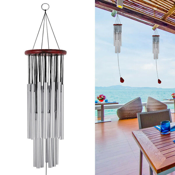 2 Pack Large Deep Tone Wind Chimes – 90cm Metal Hanging Windchimes for Outdoor Garden and Home Decor