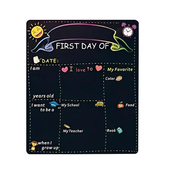 First and Last Day School Board Double-Sided 1st Day of School Sign  School AUS