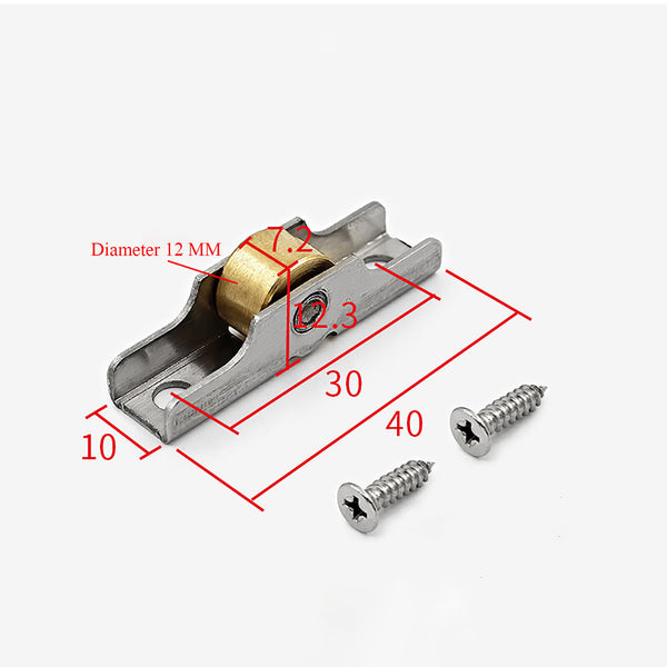 4pcs Stainless Steel Sliding Door Roller Perfect for Glass and Aluminum Doors AU