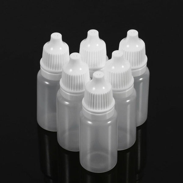 5/10/15/20/30ml Empty Plastic Dropper Bottles Squeezable Drop Liquid Container