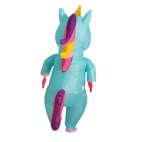 Adult Inflatable Unicorn Costume Christmas Party Cosplay Blow up Fancy Dress