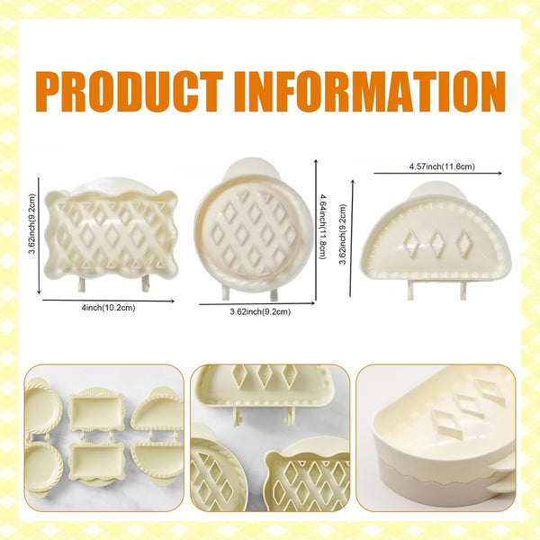Holiday Mini Pie Molds Hand Pie Maker Christmas Pastry Baking Moulds Set