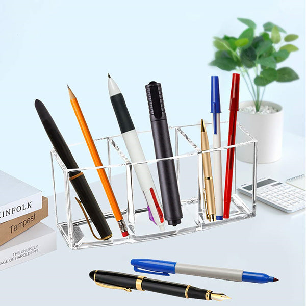 2pcs Clear Acrylic Makeup Brush Holder | Dustproof Cosmetic Organizer Storage Case