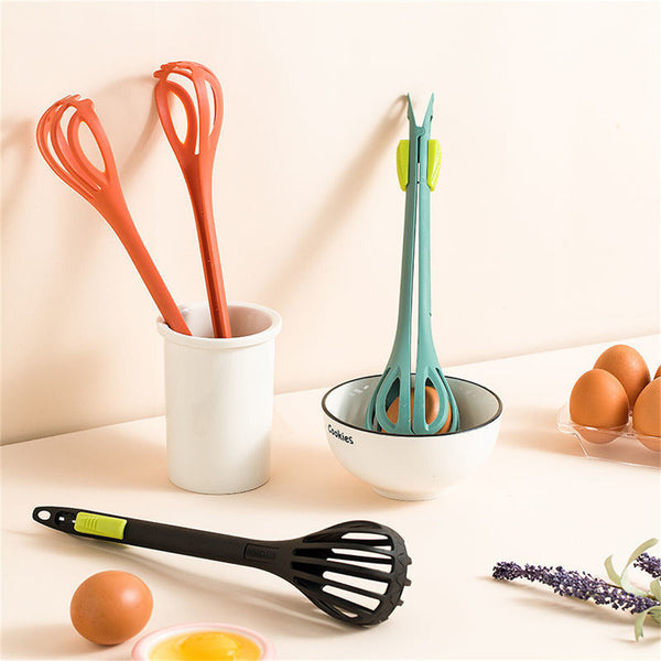 Multifunctional Silicone Manual Egg Beater Mixer Mini Kitchen Egg Whisk Tool AU