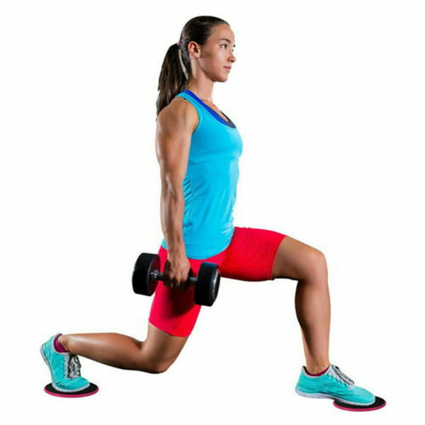 4PCS Gliding Sliding Discs Core Sliders Yoga Fitness Home Gym Exercise Stretch