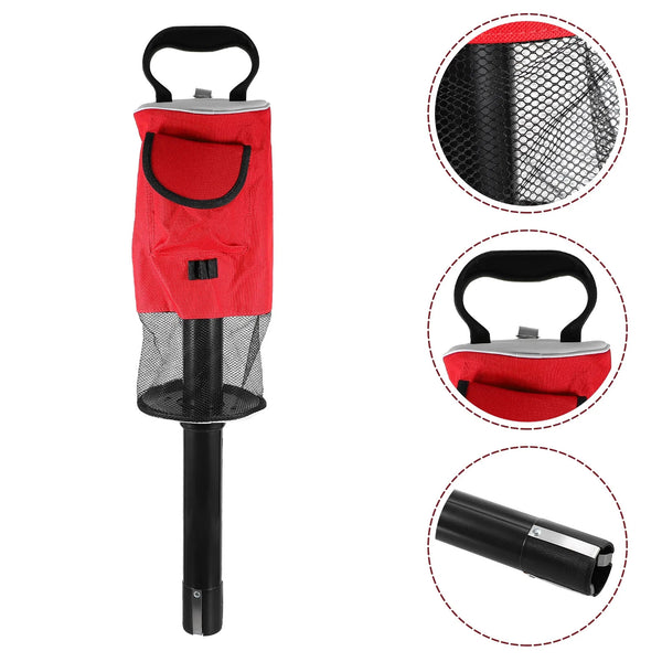 2PCS Golf Ball Pick-Up Retriever Tube Practice Shag Bag Holder