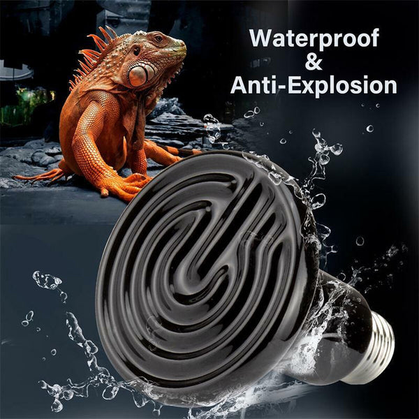 2X Ceramic Heat Lamp Bulb Reptile Heater E27