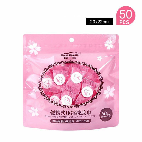 Disposable Cotton Compressed Washcloth Face Towel Wet Wipe travel AU