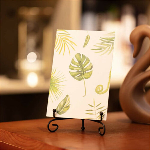 Plate Stands Iron Display Easel Photo Picture Bowl Dish Book Holder Frame Black