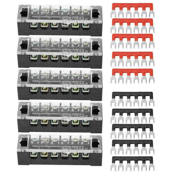 UP30X Dual Row 6 Positions 600V 15A Screw Terminal Block Terminal Barrier Strip