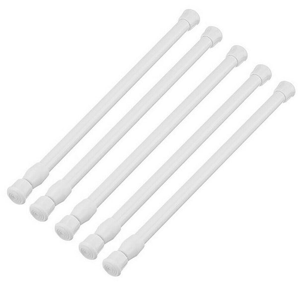 Adjustable Caravan Fridge Curtain Tension Rod Telescopic Motorhome Pole Rail 4X