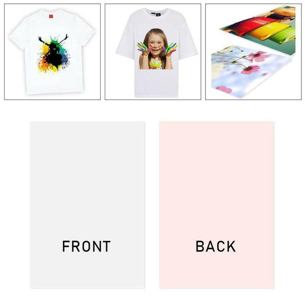 20pcs A4 T-shirt Heat Transfer Paper Inkjet Printer Print For Non-cotton T-shirt