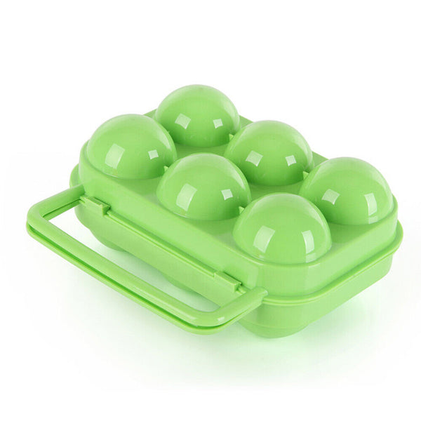 6 Eggs Container Portable Carrier  Storage Box Holder   Egg Tray Camping
