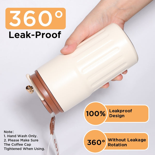 Smart Stainless Steel Mug Vacuum Thermos Tumbler Cup Leak-proof LED Display 15oz