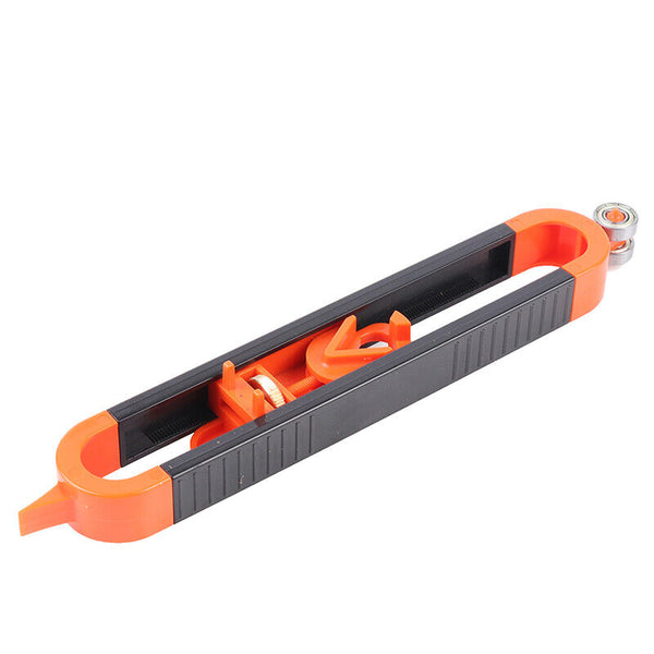 2X Profile Scribing Ruler Contour Gauge with Lock Precise Woodworking Edge Corner